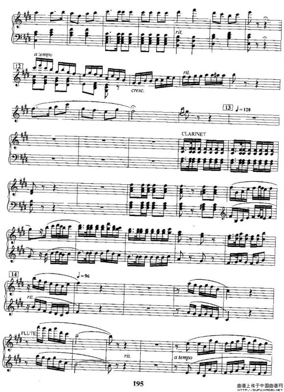 打虎上山（电子琴合奏第一声部分谱）