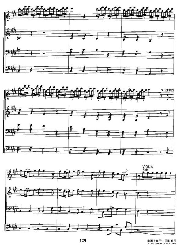 春（电子琴合奏总谱）