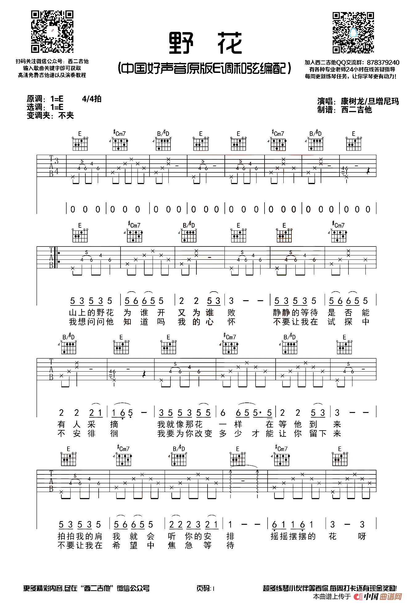 野花（西二吉他编配版）