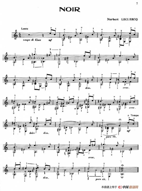 Six Couleurs-5（古典吉他）