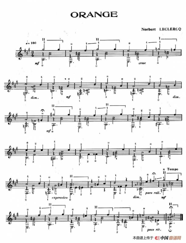 Six Couleurs-4（古典吉他）