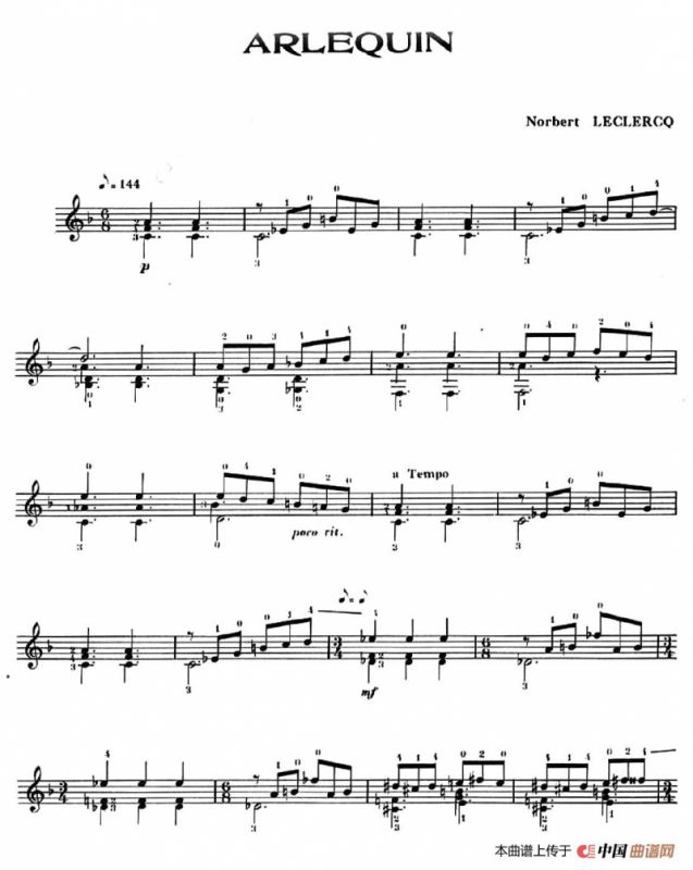 Six Couleurs-3（古典吉他）