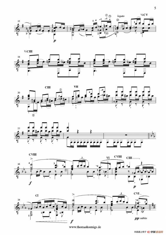 Sevilla(No.3 der Suite espanola op.47)（古典吉他）