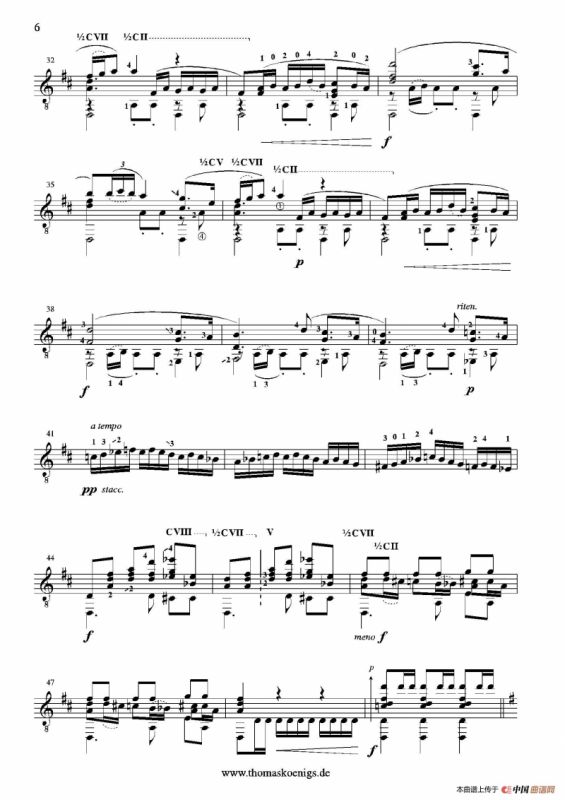 Sevilla(No.3 der Suite espanola op.47)（古典吉他）