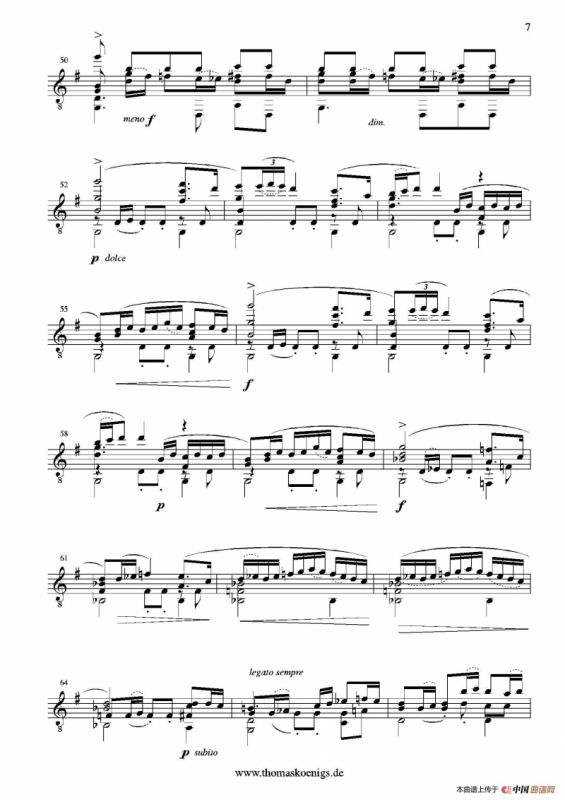 Sevilla(No.3 der Suite espanola op.47)（古典吉他）