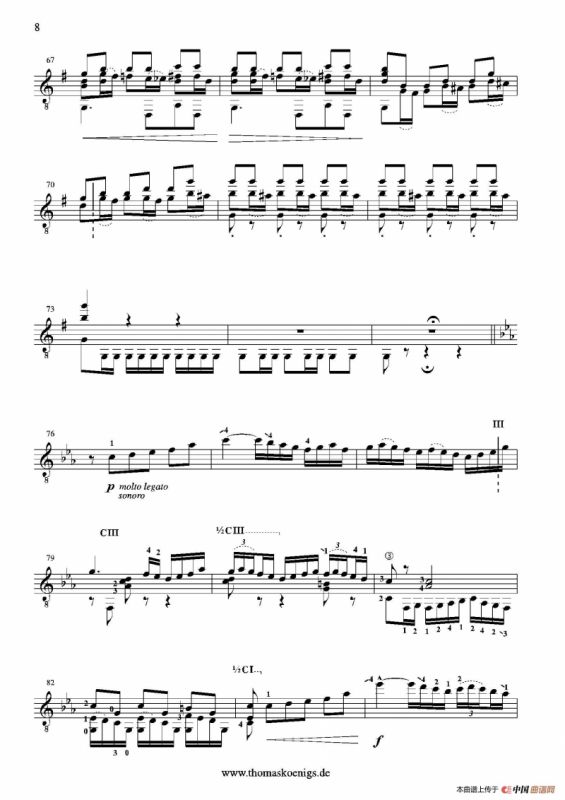 Sevilla(No.3 der Suite espanola op.47)（古典吉他）