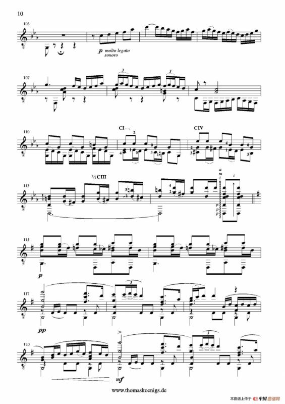 Sevilla(No.3 der Suite espanola op.47)（古典吉他）