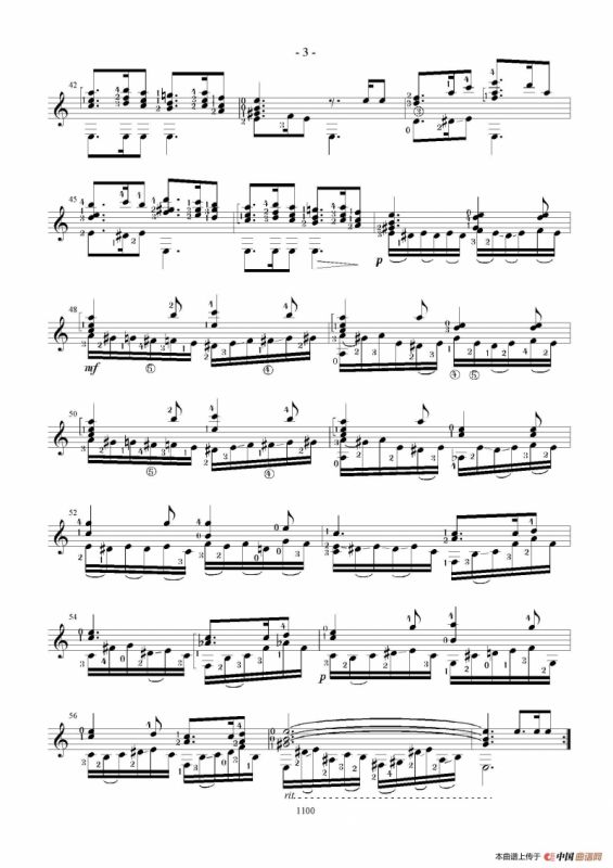 Op.47 Nr.2 Suite Espanola(Canaluna)（古典吉他）