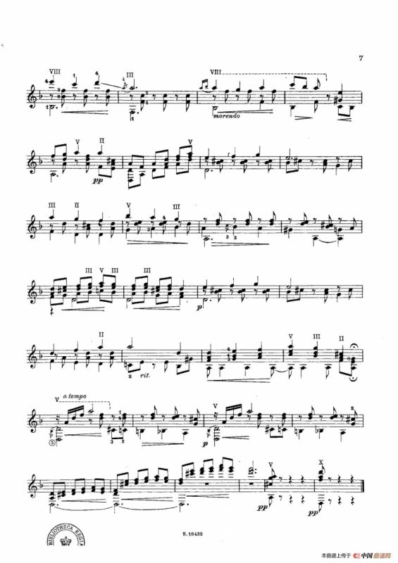 Cordoba(Cantos de Espana)（古典吉他）