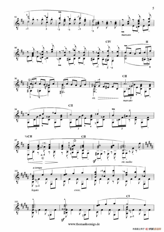 Cordoba op.232 NO.4（古典吉他）