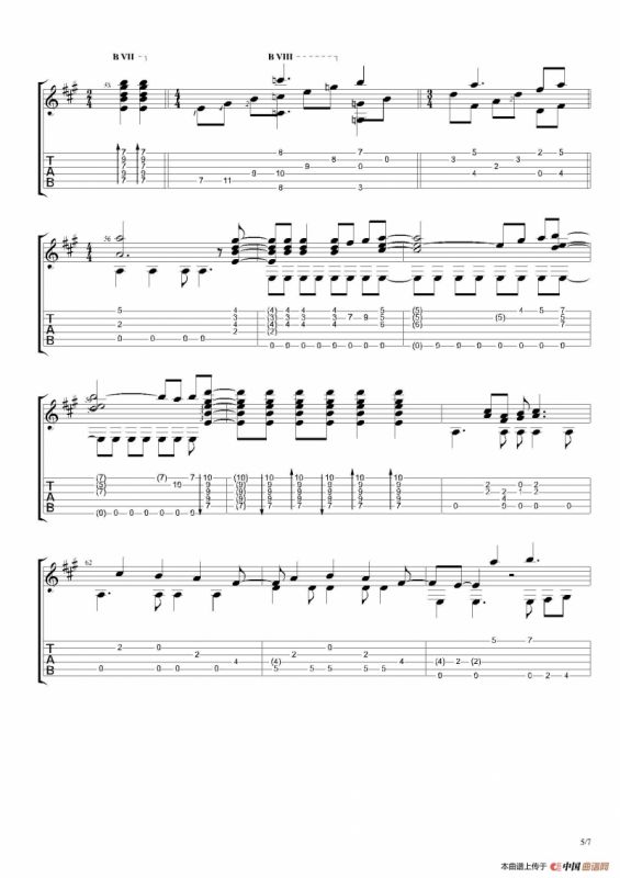 古典吉他：The Beatles：Here Comes The Sun