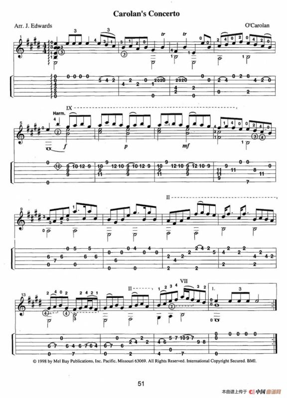 古典吉他：From the Dance（Carolans Concerto）