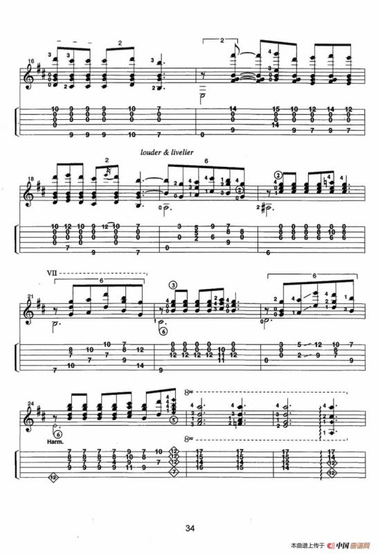 古典吉他：From the Dance（Clair de Lune）