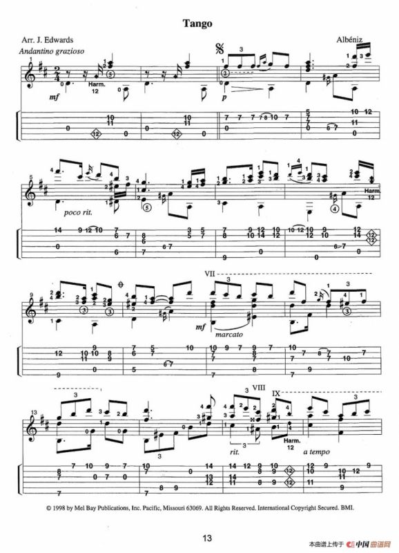 古典吉他：From the Dance（Tango）