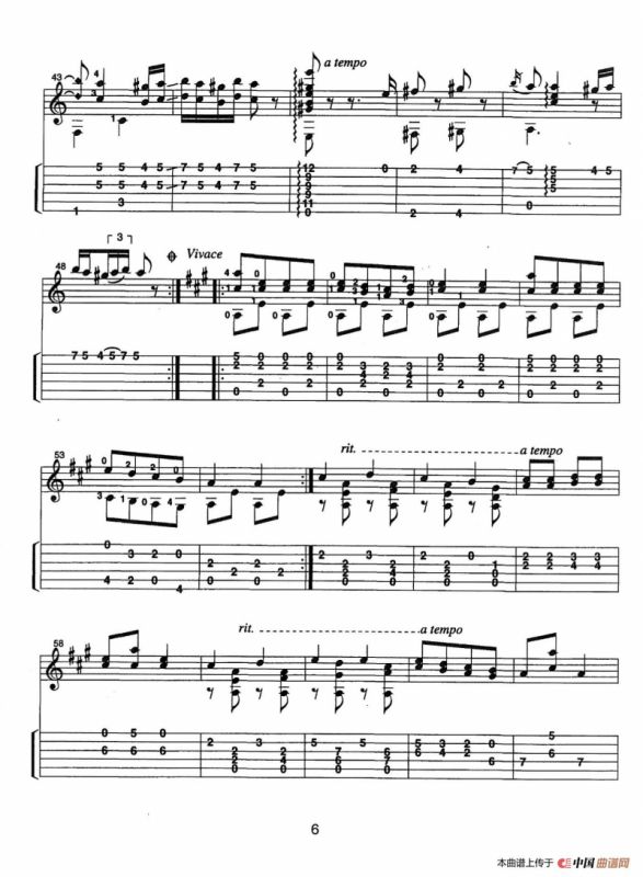 古典吉他：From the Dance（Hungarian Dance No.5）