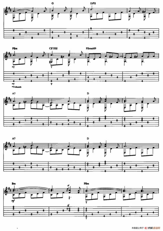 20首经典圣诞颂歌吉他乐谱（20）