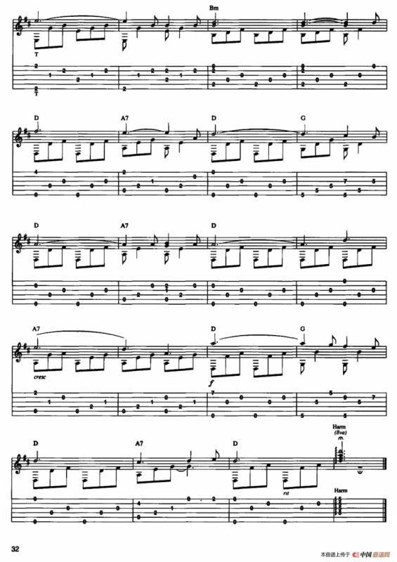 20首经典圣诞颂歌吉他乐谱（20）