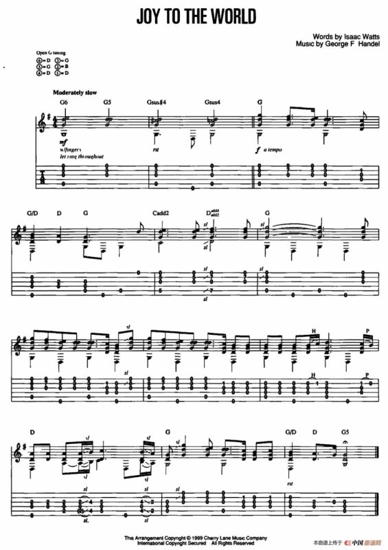 20首经典圣诞颂歌吉他乐谱（11）