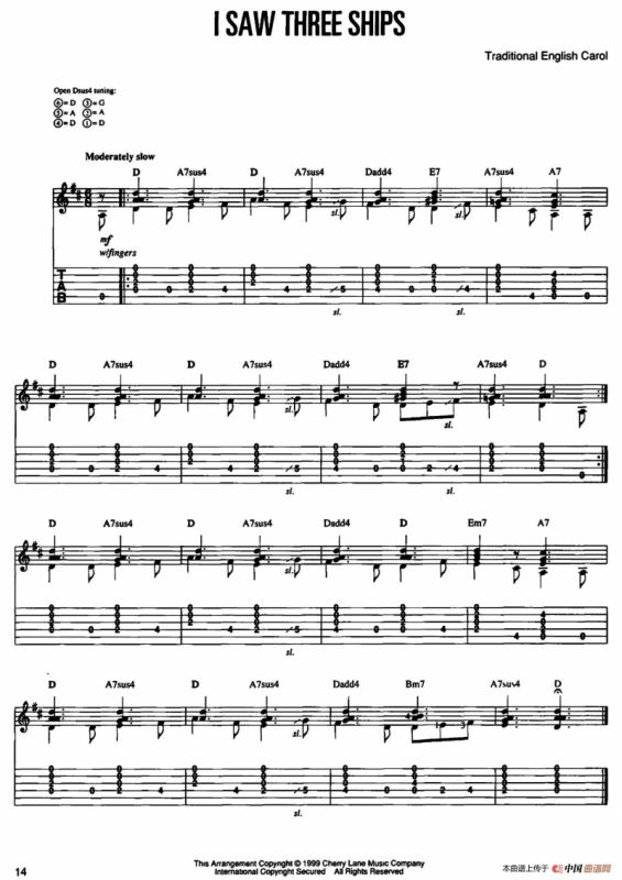 20首经典圣诞颂歌吉他乐谱（10）