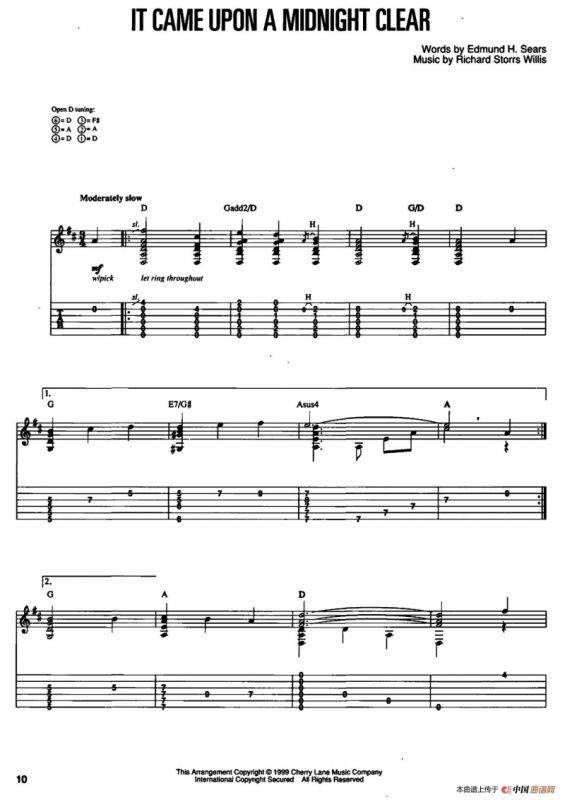 20首经典圣诞颂歌吉他乐谱（8）