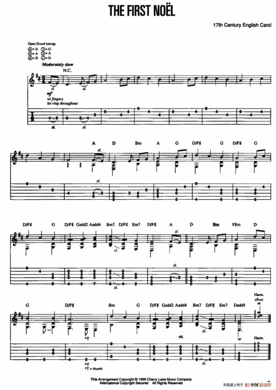 20首经典圣诞颂歌吉他乐谱（4）