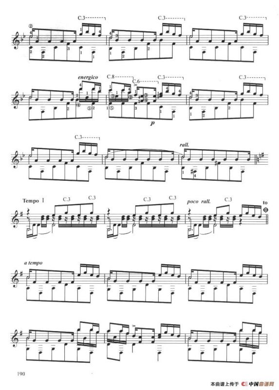 古典吉他考级九级外国乐曲B组（3、西班牙舞曲 No10）