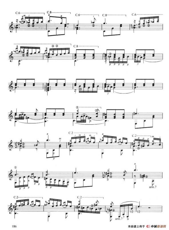 古典吉他考级九级外国乐曲B组（2、格拉纳达）