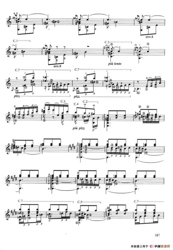 古典吉他考级九级外国乐曲B组（2、格拉纳达）