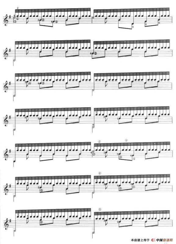 古典吉他考级六级外国乐曲A组（4首）