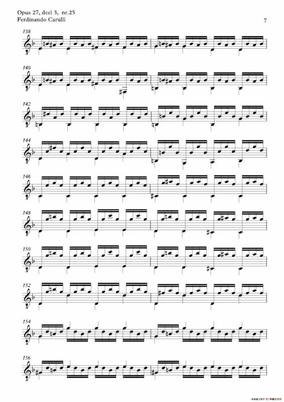 Metodo Completo Op.27-3（古典吉他二重奏练习·25）