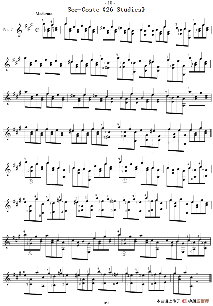 Sor-Coste《26 Studies》（STUDY 7）