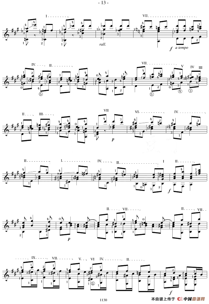 Napoleon Coste《25 Studies,Op.38》（STUDY 22）