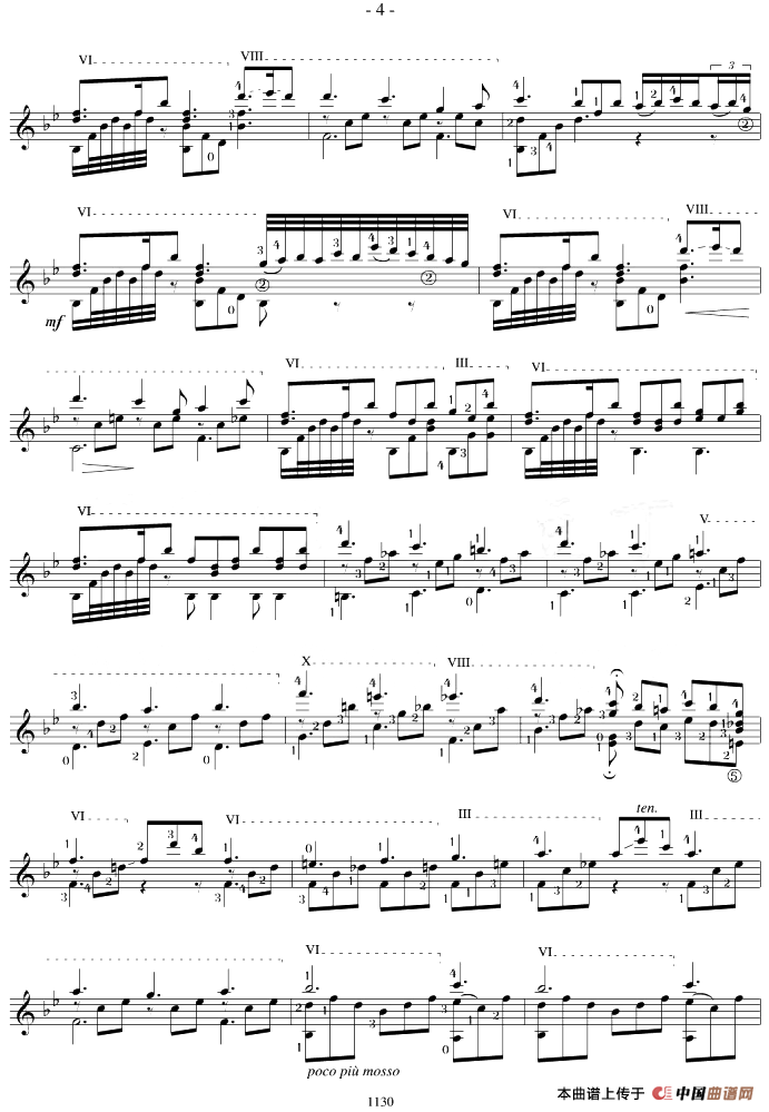 Napoleon Coste《25 Studies,Op.38》（STUDY 18）