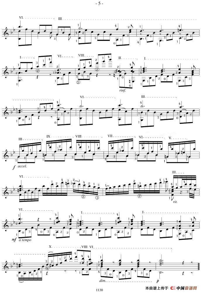 Napoleon Coste《25 Studies,Op.38》（STUDY 18）