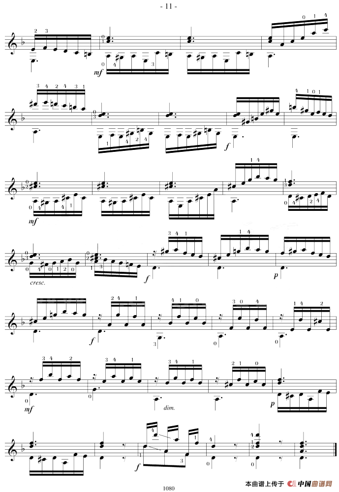 Mauro Giuliani《12 Studies,Op.48》（STUDY 17）