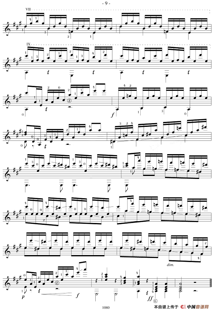 Mauro Giuliani《12 Studies,Op.48》（STUDY 16）