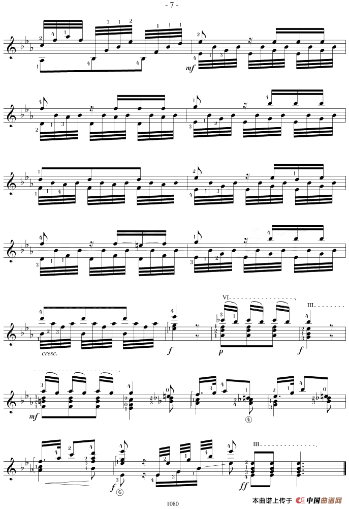 Mauro Giuliani《12 Studies,Op.48》（STUDY 15）