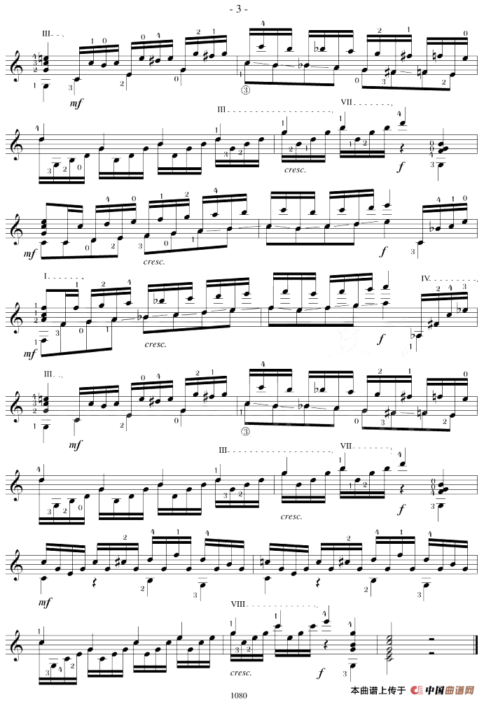 Mauro Giuliani《12 Studies,Op.48》（STUDY 13）