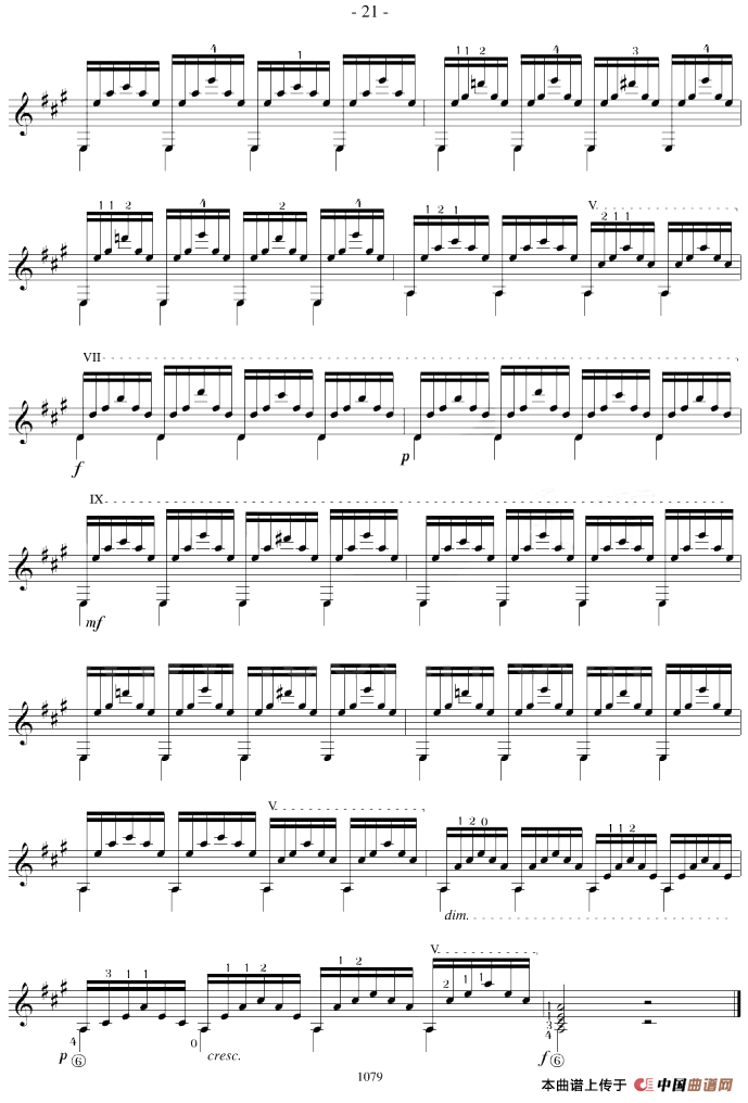 Mauro Giuliani《12 Studies,Op.48》（STUDY 12）