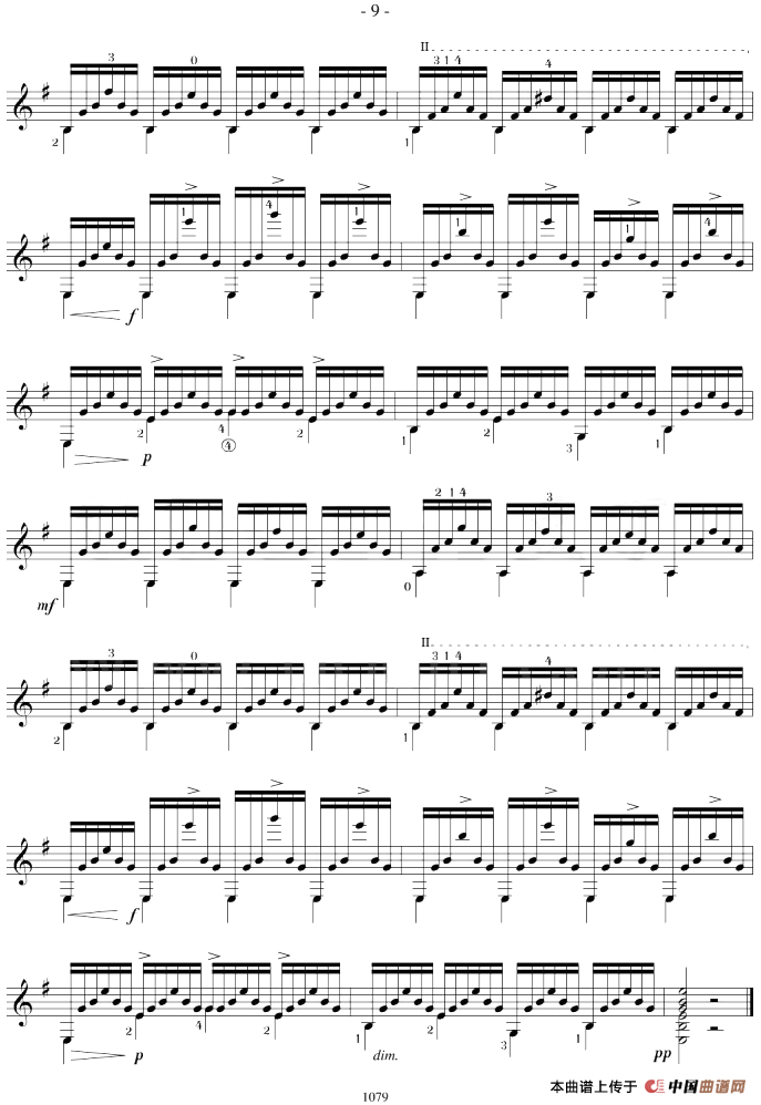 Mauro Giuliani《12 Studies,Op.48》（STUDY 6）