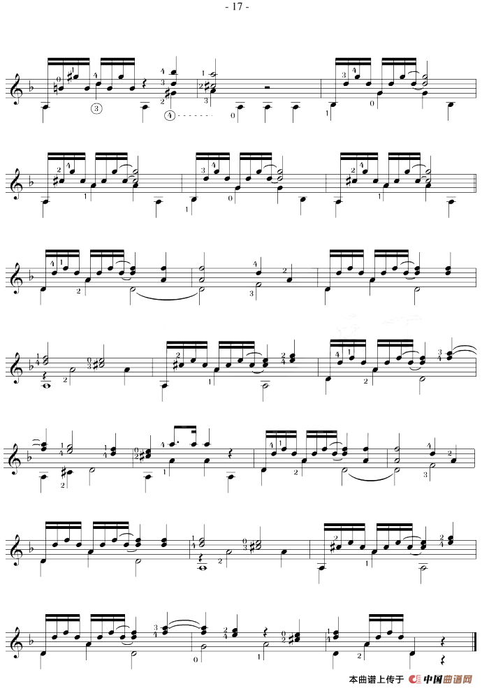 Fernando Sor《12 Studies,Op.60》（STUDY 9）