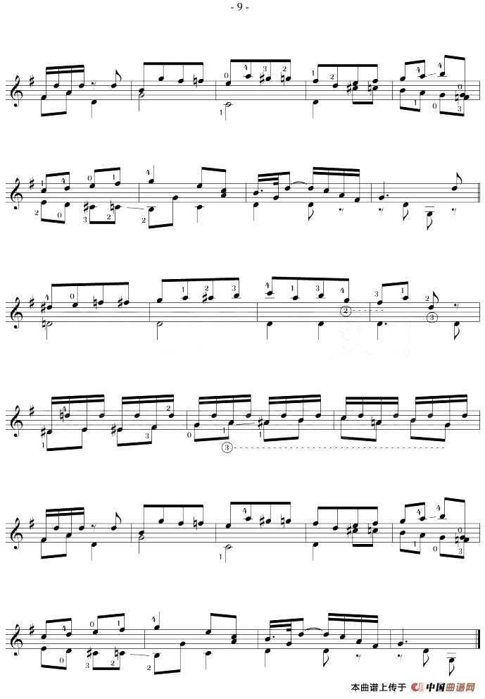 Fernando Sor《12 Studies,Op.60》（STUDY 5）