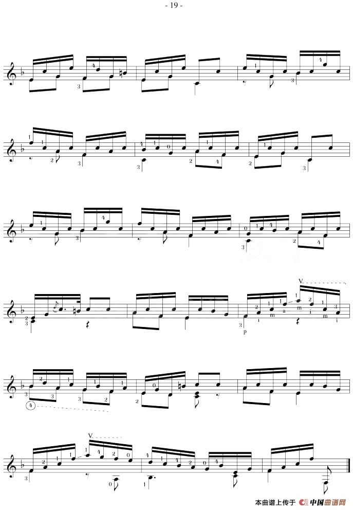 Fernando Sor《12 Studies,Op.35》（STUDY 10）