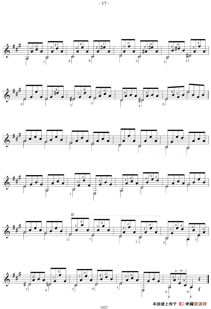 Fernando Sor《12 Studies,Op.35》（STUDY 9）