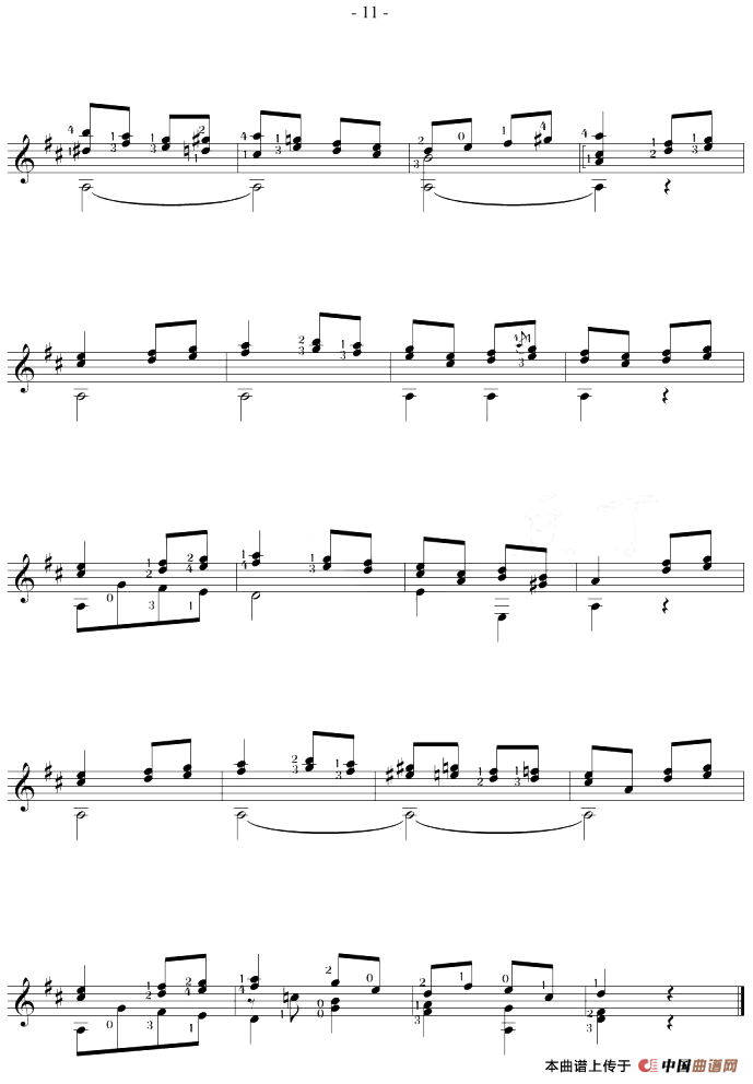 Fernando Sor《12 Studies,Op.35》（STUDY 6）