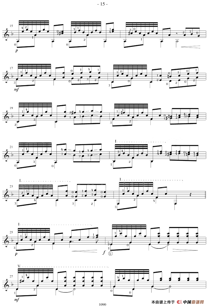 Fernando Sor《12 Studies,Op.31》（STUDY 12）