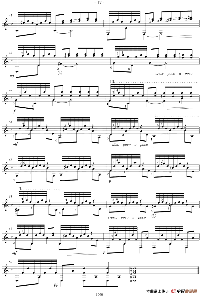 Fernando Sor《12 Studies,Op.31》（STUDY 12）