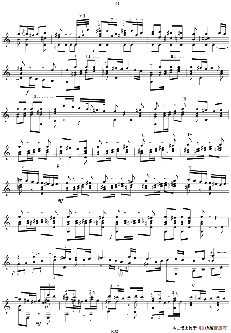 著名古典吉他练习曲（25）