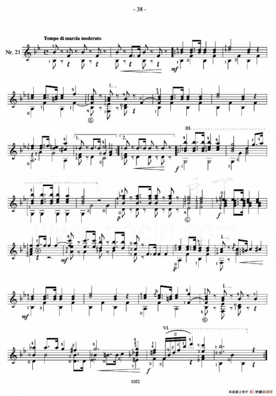 著名古典吉他练习曲（21）