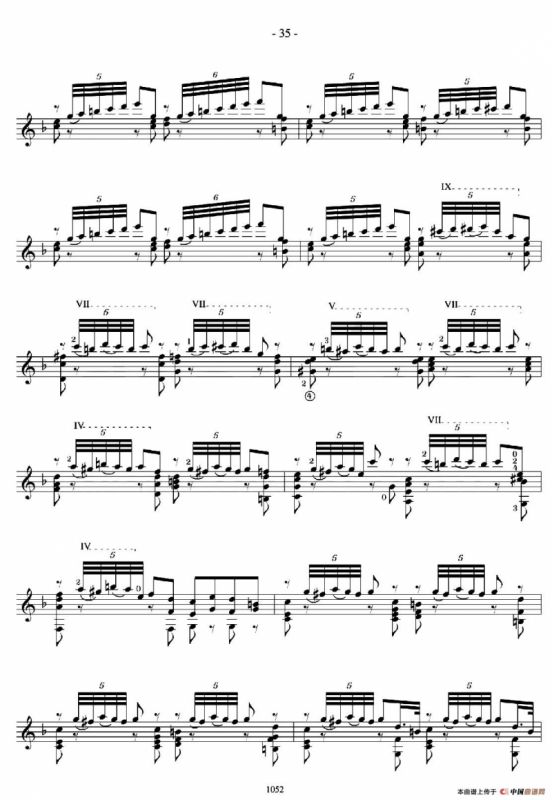 著名古典吉他练习曲（20）